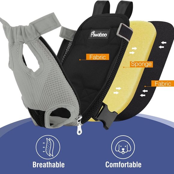 NWOT Pawaboo Pet Carrier Backpack, Adjustable Pet Front Cat Dog Carrier Small - Picture 14 of 14